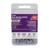 Ace No. 9 x 3 in. L Hex Washer Head Ceramic Steel Self-Sealing Screws