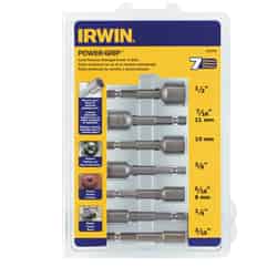 Irwin POWER-GRIP 1/2 in. High Carbon Steel Double-Ended Screw Extractor Set 4 in. 7 pc.