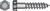 HILLMAN 1/4 in. x 5 in. L Hex Hot Dipped Galvanized Steel Lag Screw 100 pk