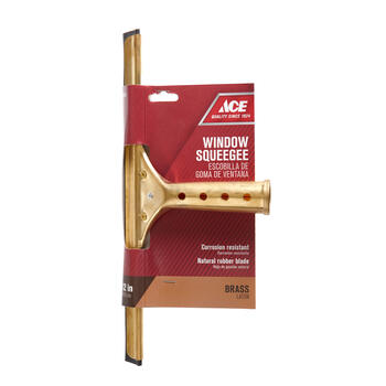 Ace 12 in. Brass Window Squeegee