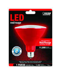 Feit Electric PAR38 E26 (Medium) LED Bulb Red 120 Watt Equivalence 1 pk