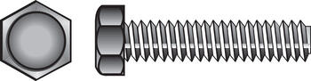HILLMAN 1/4 in. Dia. x 2-1/2 in. L Zinc Plated Steel Hex Tap Bolt 100 box