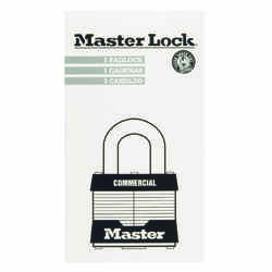 Master Lock 1-5/16 in. H x 1 in. W x 1-3/4 in. L Laminated Steel 4-Pin Cylinder Padlock 6 pk Key