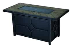 Living Accents Rectangular Propane Fire Pit 24 in. H x 24 in. D x 48 in. W Steel