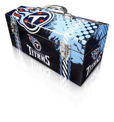Sainty International Steel Tennessee Titans Art Deco Tool Box 7.1 in. W x 7.75 in. H 16.25 in.