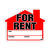 Hy-Ko English 23 in. W x 19 in. H Plastic Sign For Rent