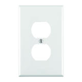 Leviton Midway White 1 gang Nylon Wall Plate 1 pk Duplex Outlet