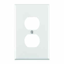 Leviton Midway White 1 gang Nylon Wall Plate 1 pk Duplex Outlet