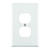 Leviton Midway White 1 gang Nylon Wall Plate 1 pk Duplex Outlet