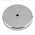 Master Magnetics .18 in. Ceramic 11 lb. pull 3.4 MGOe Silver 2 pc. Round Base Magnet