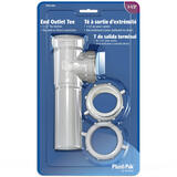 Plumb Pak 1-1/2 in. D Plastic End Outlet Tee