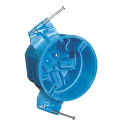 Carlon Super Blue 4 in. Round 1 gang Electrical Box Blue Thermoplastic