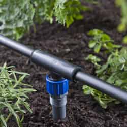 Raindrip Plastic Drip Irrigation Swivel Tee Adapter 1 pk