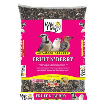 Wild Delight Fruit N Berry Assorted Species Wild Bird Food Sunflower Seeds 20 lb.