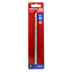 Ace Phillips 6 in. L x 1 Screwdriver Bit S2 Tool Steel Quick-Change Hex Shank 1 pc. 1/4 in.