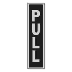 Hy-Ko English Pull 8 in. H x 2 in. W Aluminum Sign