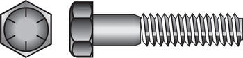 HILLMAN 5/8 in. Dia. x 2 in. L Heat Treated Yellow Dichromate Hex Head Cap Screw 25 box