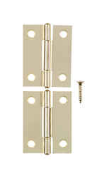 Ace 2.75 in. W x 2 in. L Bright Brass Brass Narrow Hinge 2 pk