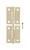 Ace 2.75 in. W x 2 in. L Bright Brass Brass Narrow Hinge 2 pk