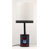 Open Road Brands 23.38 in. Natural Blue Ford Oil Can Desk Lamp