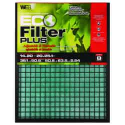 Web Eco Filter Plus 20 in. W X 25 in. H X 1 in. D Polyester 8 MERV Air Filter