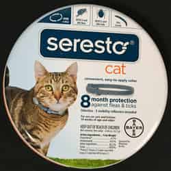 Bayer Seresto Cat Flea and Tick Collar Flumethrin Solid 0.44 oz.