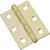 National Hardware 2-1/2 in. L Brass Steel Cabinet Hinge 2 pk