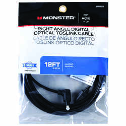 Monster Cable Just Hook It Up 12 ft. L Digital Optical Toslink Cable Digital Optical