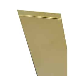 K&S Metal Strips 0.016 x 2 in. x 12 in. Brass For Hobbies and Model Buiding Carded