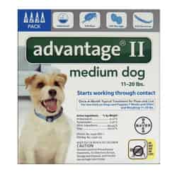 Bayer Advantage II Liquid Flea Drops Imidacloprid/Pyriproxyfen 0.14 oz. Dog