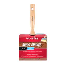 Wooster Bravo Stainer 4-3/4 in. W White China Bristle Oil-Based Stain Brush Flat
