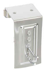 Decko 4.5 in. L Chrome Chrome Over the Door Utility Over the Door Hook 1 pk Silver