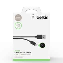 Belkin MIXIT UP 4 ft. L x 4 ft. L Black For Android Cell Phone Charger