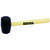 Steel Grip 16 oz. Rubber Mallet 13 in. L x 2.25 in. Dia.