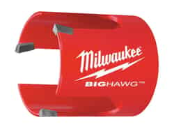Milwaukee BIG HAWG 4-5/8 in. Dia. x 2-1/4 in. L Carbide Tipped Bi-Metal Hole Saw 1 pc. 1/4 in.