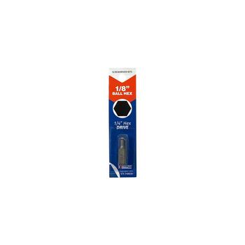 Best Way Tools Ball Hex 1/4 in. x 1 in. L Insert Bit 1/4 in. Ball Hex Shank 1 pc. Carbon Steel