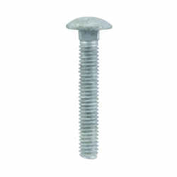 HILLMAN 5/16 Dia. x 2 in. L Hot Dipped Galvanized Steel Carriage Bolt 100 pk