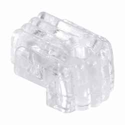 Prime-Line Plastic Coated Clear Small Mirror Holder Clip 20 lb 6 pk