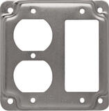 Raco Square Steel 2 gang Box Cover