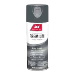 Ace Premium Gloss Machinery Gray Enamel Spray Paint 12 oz.