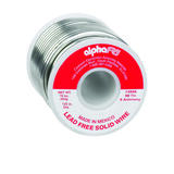 Alpha Fry 1 oz. Lead-Free Tin/Antimony Solid Wire Solder 95/5 1/8 in. Dia.