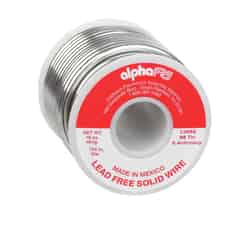Alpha Fry 1 oz. Lead-Free Tin/Antimony Solid Wire Solder 95/5 1/8 in. Dia.