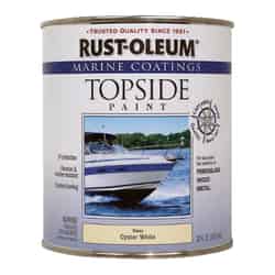 Rust-Oleum Interior/Exterior Gloss Oyster White Marine Topside Paint Gloss 1 qt. Outdoor