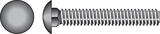 HILLMAN 5/16 Dia. x 2 in. L Stainless Steel Carriage Bolt 50 pk
