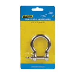 Seachoice  Polished  Stainless Steel  1 in. L x 3/8 in. W Shackle  1 pk 