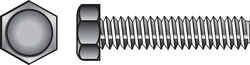 HILLMAN 5/16 in. Dia. x 3 in. L Zinc Plated Steel Hex Tap Bolt 100 box