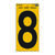 Hy-Ko Reflective Vinyl 5 in. 8 Number Self-Adhesive Black