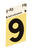 Hy-Ko 1-1/2 in. Aluminum 9 Number Self-Adhesive Black