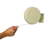 Household Essentials 6.5 L White Plastic Retractable Clothesline