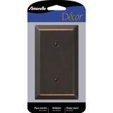 Amerelle Century Aged Bronze Bronze 1 gang Stamped Steel Blank Wall Plate 1 pk